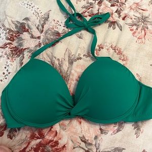 Green bikini top